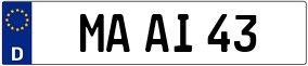 Trailer License Plate